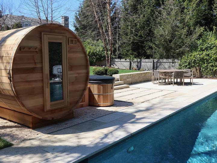 Pool and sauna installation